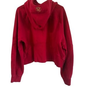 Lululemon Lunar New Year Scuba Oversized Half-Zip goodie xl-xxl Rose Gold Red